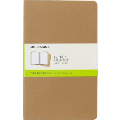 Image de Cahier blanc Grand format Couverture souple en carton kraft
