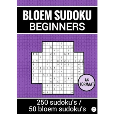 Afbeelding van Makkelijke Sudoku: BLOEM SUDOKU nr. 27 Puzzelboek met 100 Puzzels voor Volwassenen en Ouderen