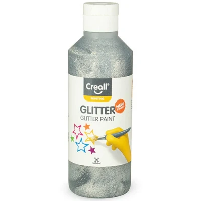 Afbeelding van Creall glitterverf 250 ml zilver