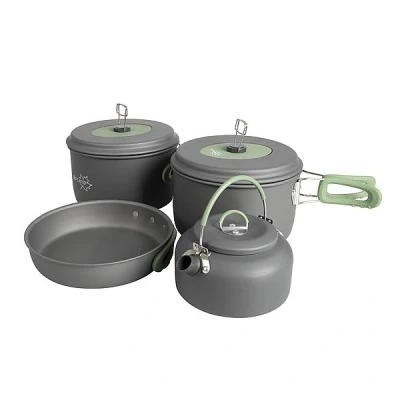 Afbeelding van Bo Camp Explorer XL 4 delige Pannenset Met Theeketel