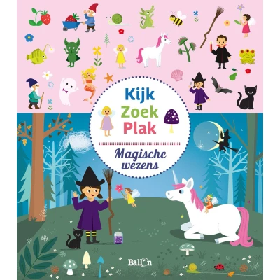 Afbeelding van Kijk, zoek, plak 1 Magische wezens