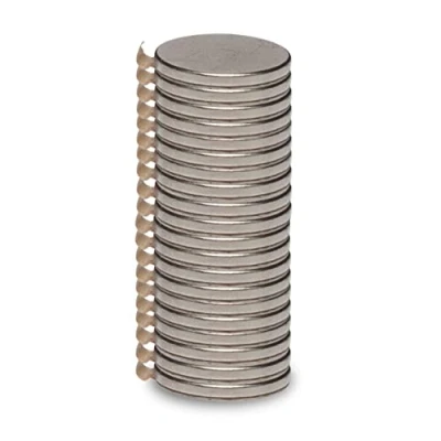 Afbeelding van Maul Neodymium magneet (Ø x h) 10 mm 1 schijf, zelfklevend Zilver 20 stuk(s) 6167196