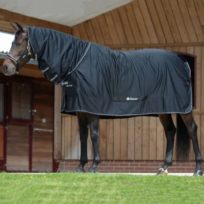 Afbeelding van Bucas Shamrock Power Full Neck Zwart Zilver Bovenlengte: 165 cm &amp; Onderlengte: 213