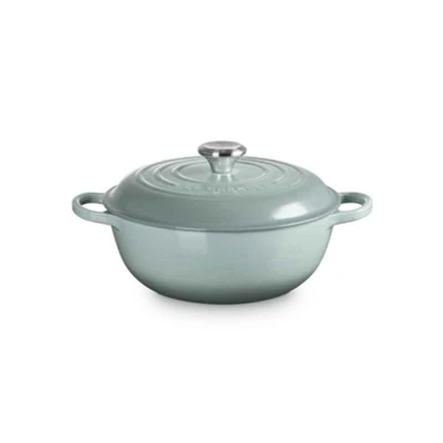 Afbeelding van Le Creuset Marmite Braadpan met hoge deksel ø 26 cm gietijzer Sea Salt