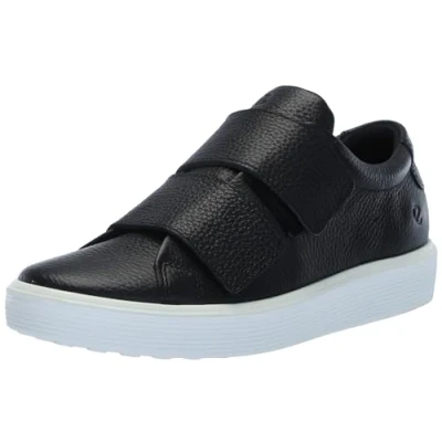 Afbeelding van ECCO Women&#039;s Soft 60 Two Strap Premium Sneaker, Black, 8 8.5