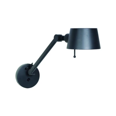 Afbeelding van Wandlamp verstelbaar zwart hoogte 40 reikwijdte max 62