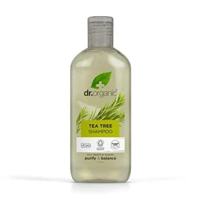 Afbeelding van 6x Dr. Organic Tea Tree Shampoo 265 ml