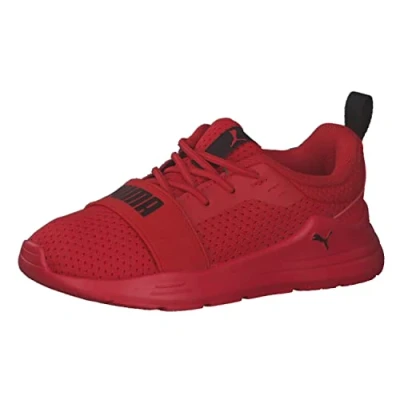 Afbeelding van Puma Wired RUN Unisex Hardloopschoenen neutraal voor kinderen, Maat: 21, Red Kunststof/ textiel