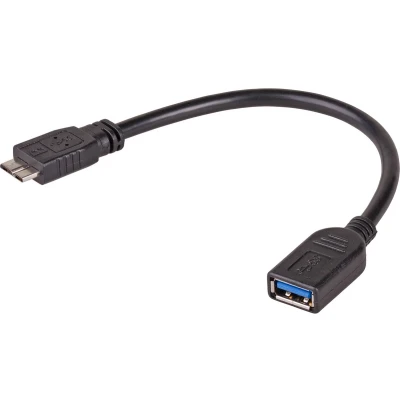 Afbeelding van Akyga adapter met kabel AK AD 30 USB A 3.0 (f) / micro (m) OTG 15cm (0.15 m, 3.0),