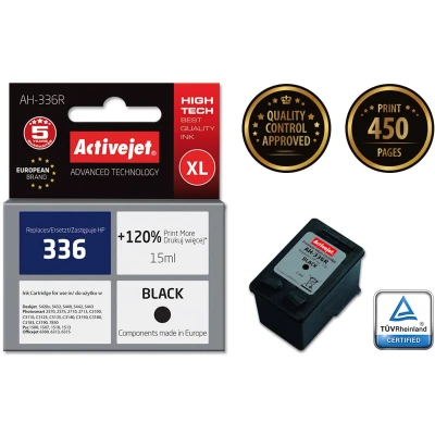 Afbeelding van Originele inkt cartridge Activejet AH 336R Wit Zwart