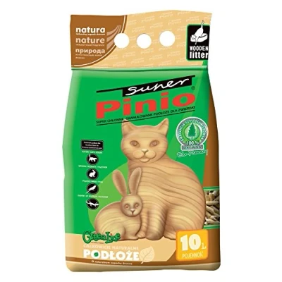 Afbeelding van 2x 10l Super Benek Pinio Kattenbakvulling