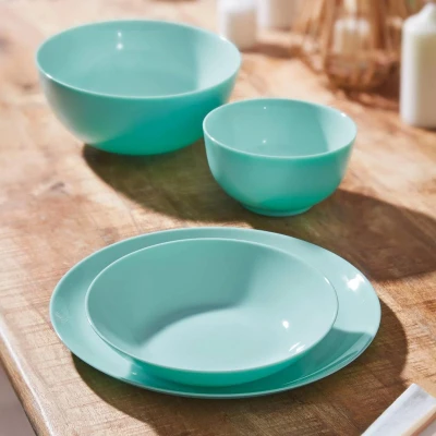 Afbeelding van LUMINARC Diwali Light Serviesset Turquoise 18 stuks voor 6 personen