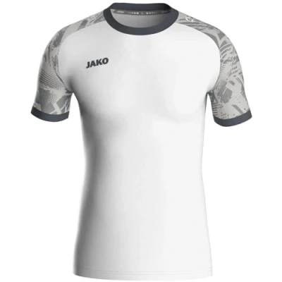 Afbeelding van JAKO Shirt Iconic KM wit/zachtgrijs/antra light 152