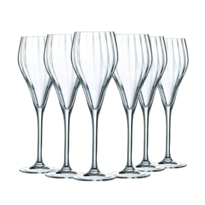 Afbeelding van Chef&amp;Sommelier Symmetriecollectie 6 champagneglazen 16 cl gemaakt in Frankrijk versterkte verpakking