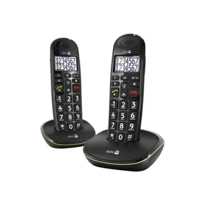 Image de Doro Téléphone Sans Fil Phoneeasy 110 Noir Duo