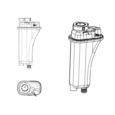 Afbeelding van NRF 454042 Expansievat Zonder sensor, Met kap BMW: 5 Saloon, 3 Coupe, Saloon