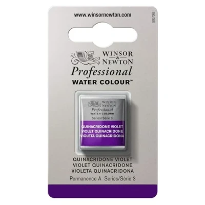 Afbeelding van Winsor &amp; Newton Professionele aquarelverf Aquarelverf, hoge helderheid, lichtecht, archiefkwaliteit, halve emmer, Quinacridone violet