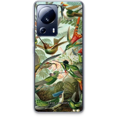 Afbeelding van Case Company® hoesje geschikt voor Xiaomi 13 Lite Haeckel Trochilidae Soft Cover Telefoonhoesje Bescherming aan alle Kanten en Schermrand