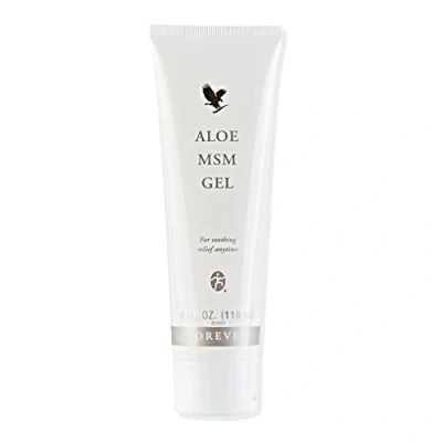 Afbeelding van Forever Aloe MSM Gel (40% aloë vera) Zwavelzalf voor sporters en actieve mensen, natuurlijke ondersteuning van het bindweefsel, snelle absorptie, dermatologisch gecertificeerd, 118 ml