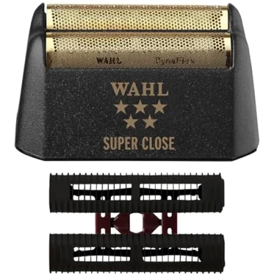 Image de Wahl Professional 5 Star Series Finale Rasoir de rechange Super Close Gold Foil &amp; Cutter Bar Assemblage, Hypoallergénique, Close, Rasage sans bosses pour barbiers professionnels et stylistes