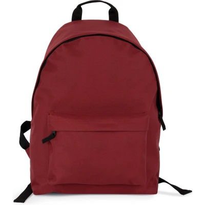 Afbeelding van Kimood Gerecycleerde casual rugzak met zak op de voorkant KI0184 Red Safran