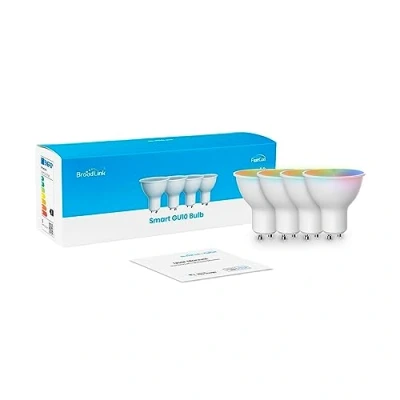 Afbeelding van Broadlink 4 x BLE Super Connect GU10 Smart gloeilamp, kleurverandering, muzieksynchronisatie, GU10/4,5 W, FastCon/BLE, Alexa/Google Home compatibel