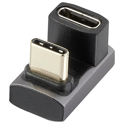 Afbeelding van Renkforce USB 4, C Adapter [1x stekker 1x bus] RF 3802674 8K UHD, Bus 180 haaks
