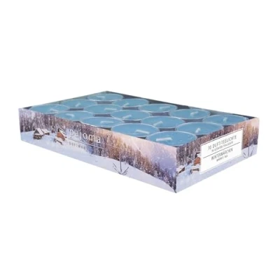 Afbeelding van pajoma® Set van 30 geurende theelichtjes in aluminium etui, brandduur ca. 4 uur, hoogte 1,5 cm, diameter 3,5 premium kwaliteit, decoratie,