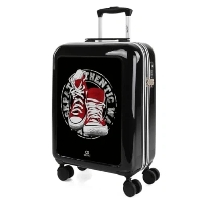Afbeelding van SKPAT Children&#039;s Travel Suitcases Spel. Middelgrote Koffer en cabinekoffer. Stel resistente lichte reiskoffers in. Set Meisje met Hangslot TSA 133600B, Wandeling