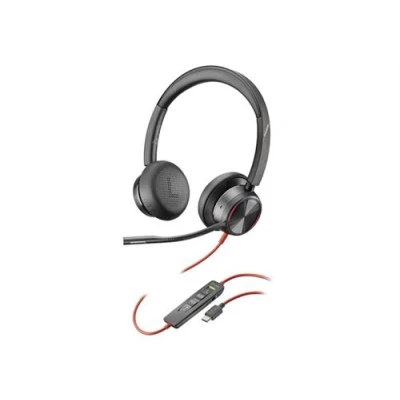Image de Poly Blackwire 8225 Micro casque sur oreille filaire Suppresseur de bruit actif USB C certifié Zoom