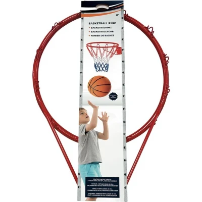 Afbeelding van Alert Metalen Basketbal Ring Met Net Oranje