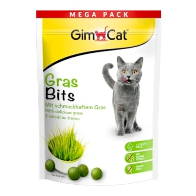 Afbeelding van 2x425g Gras Bits GimCat Kattensnacks