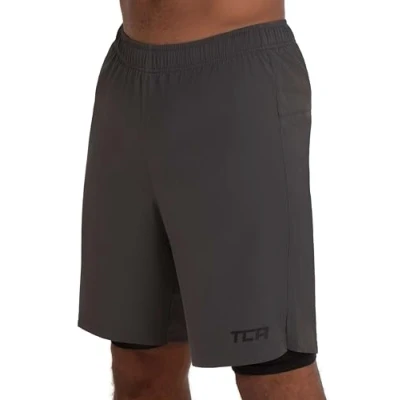 Afbeelding van Ultra 2 in 1 Short met Zak Rits voor Heren Asphalt (Grijs)
