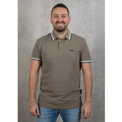 Afbeelding van BOSS Paddy Poloshirt, Heren, Maat: Medium, Light pastel green