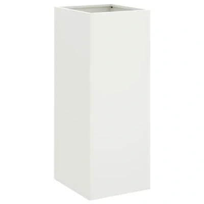 Afbeelding van Plantenbak 32x27,5x75 cm koudgewalst staal wit