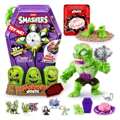 Afbeelding van Smashers Mega Horror House ZURU Interactief speelgoed om te verzamelen voor kinderen en jongeren, groot (30 cm) (zombie)