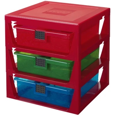 Afbeelding van LEGO Opbergrek met 3 Lades, Grijs
