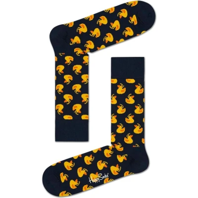 Afbeelding van Happy Socks Rubber Duck Donkerblauw/Geel Unisex Maat 36 40