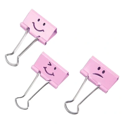 Image de Rapesco Emoji clips 19 mm (20 pièces) rose bonbon