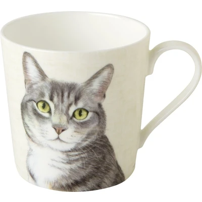 Afbeelding van Ihr 10476 Mok Farm Cat Cream Tassen en mokken