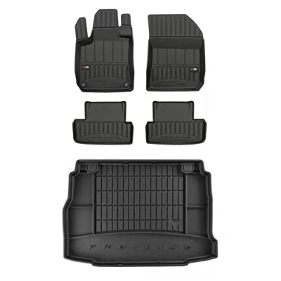 Afbeelding van M MOTOS Rubberen vloermat en kofferbakmat set voor Peugeot 308 II 2013 2021 Verbeter je reiscomfort met 3D antislip automat vloermatten alle weersomstandigheden, bescherming