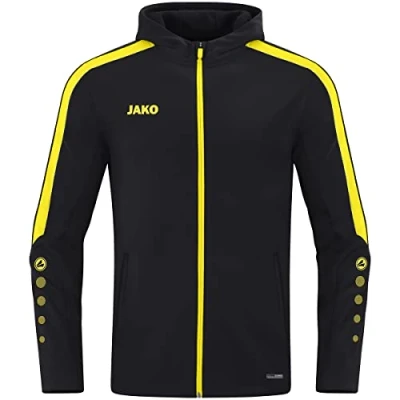 Afbeelding van Jako Power Capuchontrui voor dames, zwart/citroen