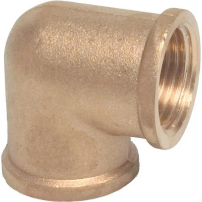 Afbeelding van Messing knie 90 3/4 inch x (bi dr bi dr)