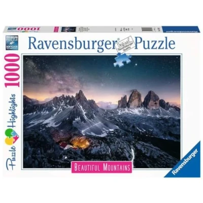 Image de Puzzle Highlights Ravensburger Les Tre Cime di lavaredo Dolomites 1000 pièces