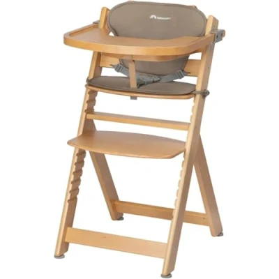 Afbeelding van Bebeconfort Timba met verkleinkussen Kinderstoel Natural Wood 6 maanden tot 10 jaar oud
