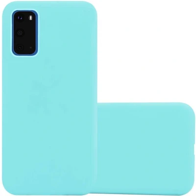 Afbeelding van Cadorabo Hoesje geschikt voor Samsung Galaxy S20 in CANDY BLAUW Beschermhoes gemaakt van flexibel TPU silicone Case Cover