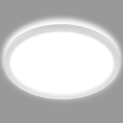 Afbeelding van Briloner Leuchten LED badkamer plafondlamp met achtergrondverlichting, IP44 badkamerlamp, ult