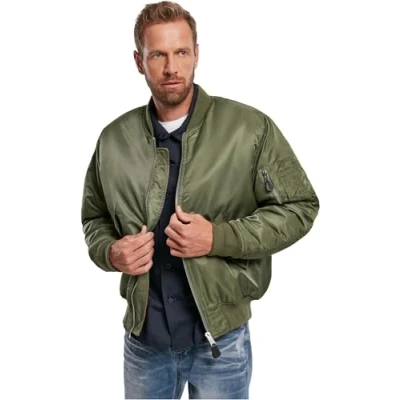 Image de Brandit Homme Jacket Ma1 Jacket, Grün (Olive 1), XXL
