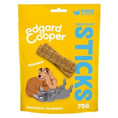 Afbeelding van 75g Edgard &amp; Cooper Dog Strips Kalkoen en Kip hondensnacks