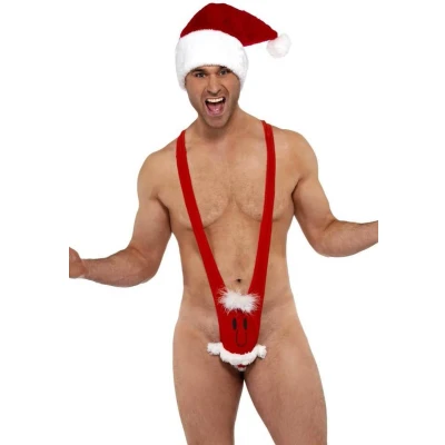 Afbeelding van &quot;Grappig kerstmanpak voor mannen Verkleedkleding One size&quot;